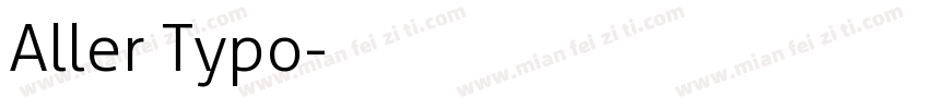 Aller Typo字体转换